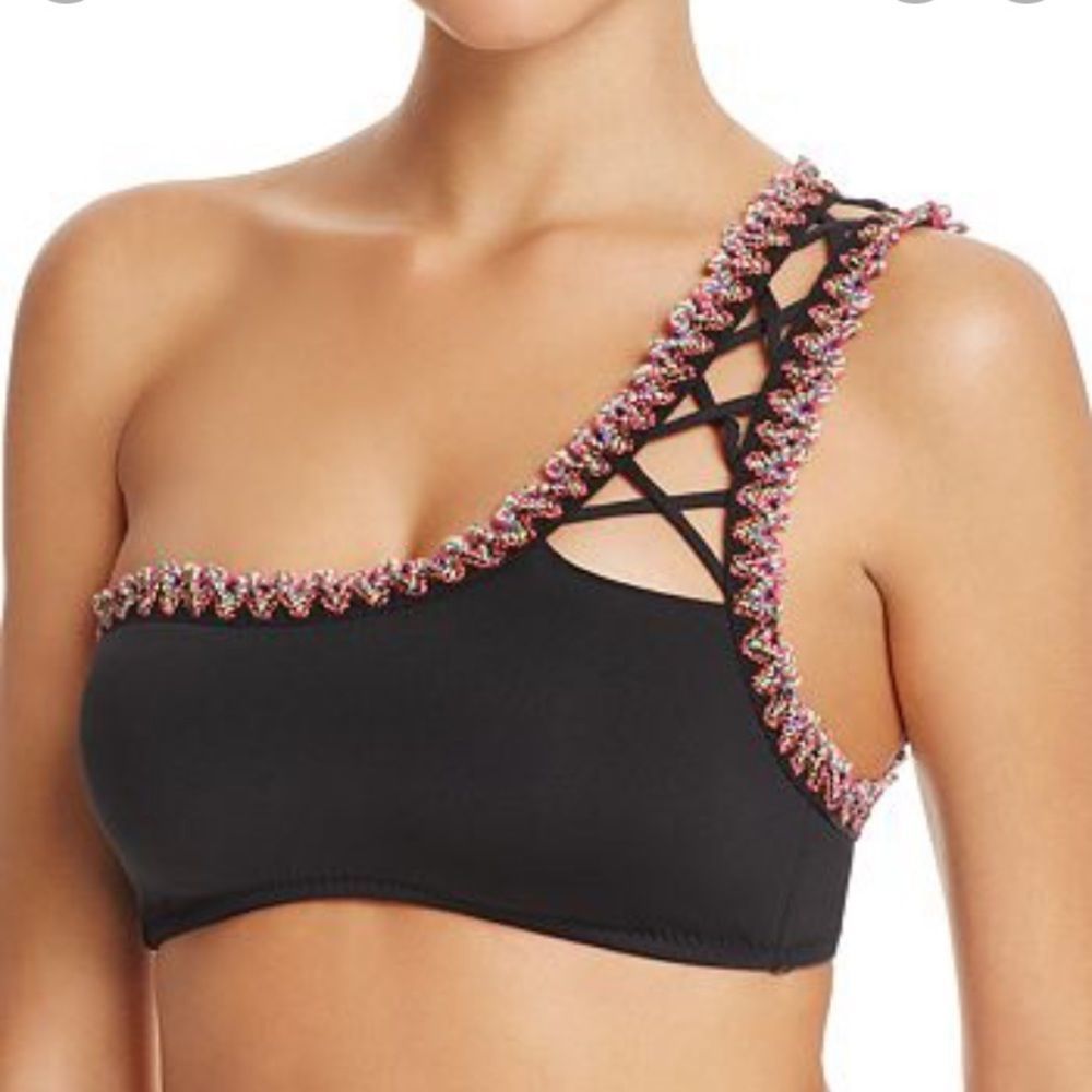 BECCA mardi gras strappy bikini top